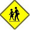 Canada School Crosswalk Ahead symbol