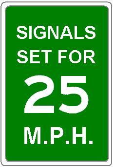 Signal Timing Set for Certain Speed
