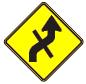 Crossroad - Reverse Curve symbol