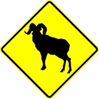 Bighorn Sheep Crossing symbol