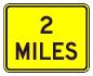 Distance Plate - Miles