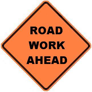 Road Work Ahead - Roll-up Sign