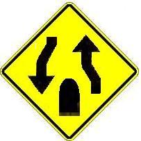 Divided Highway Ends symbol