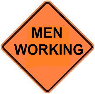 Men Working - Roll-up Sign