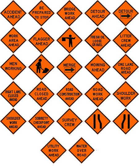 Sign Color Meaning Driving